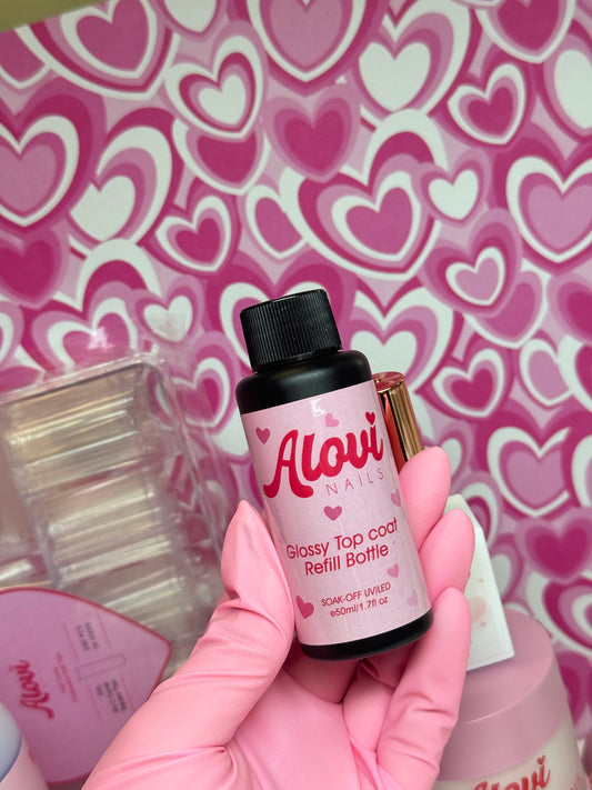 Glossy Top Coat Refill Bottle